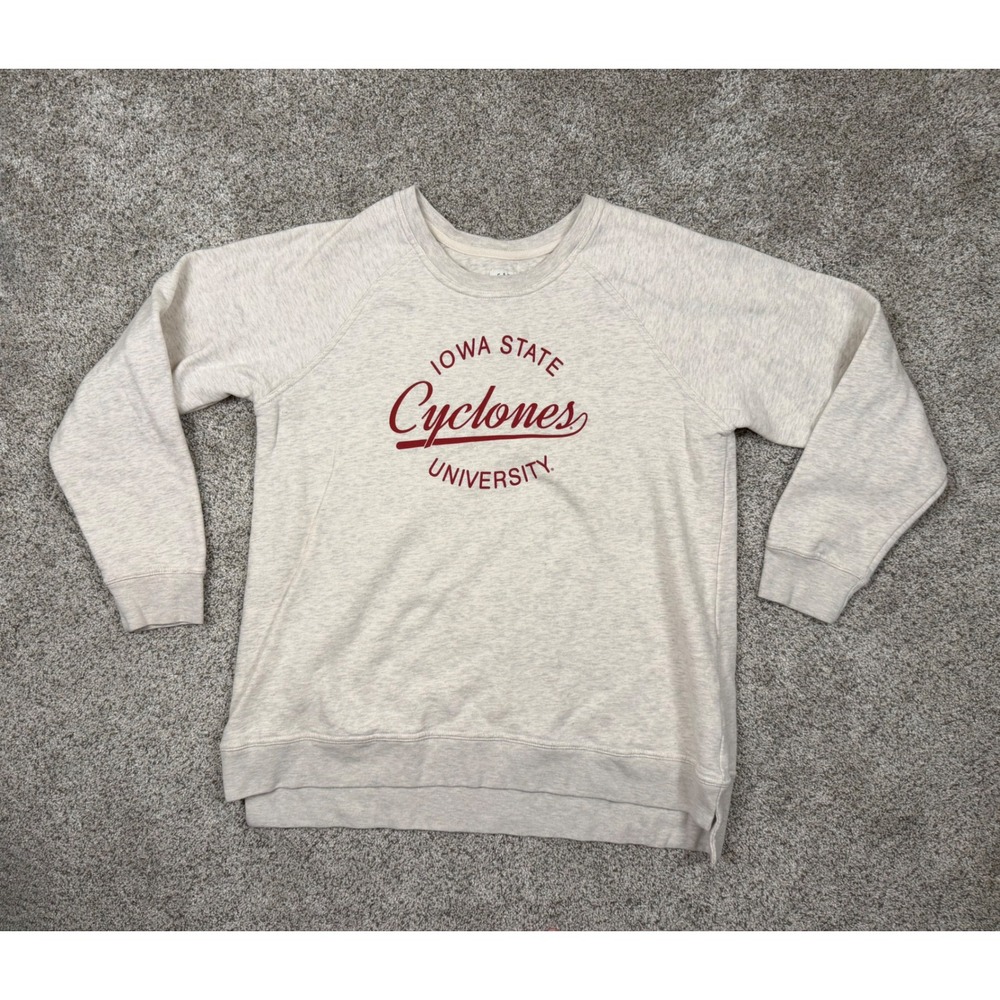 League Iowa State University Cyclones Sweatshirt Oatmeal Heather XL Pullover